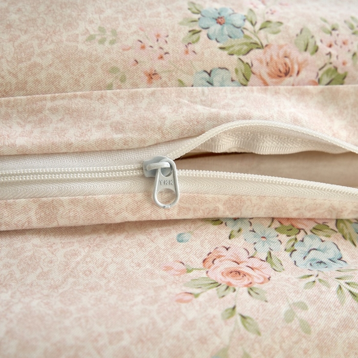 91家纺网 家纺一手货源 找家纺 三沁家居 2025新款全棉纯棉斜纹精梳长绒棉印花四件套 沐露梳风