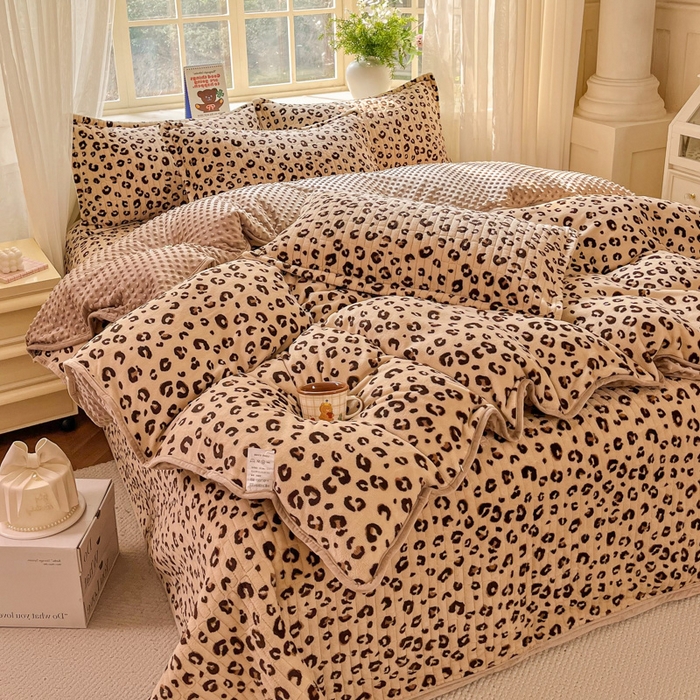 91家纺网 家纺一手货源 找家纺 （总）尚美家纺 2025冬季新品豆豆绒高克重床盖被套四件套