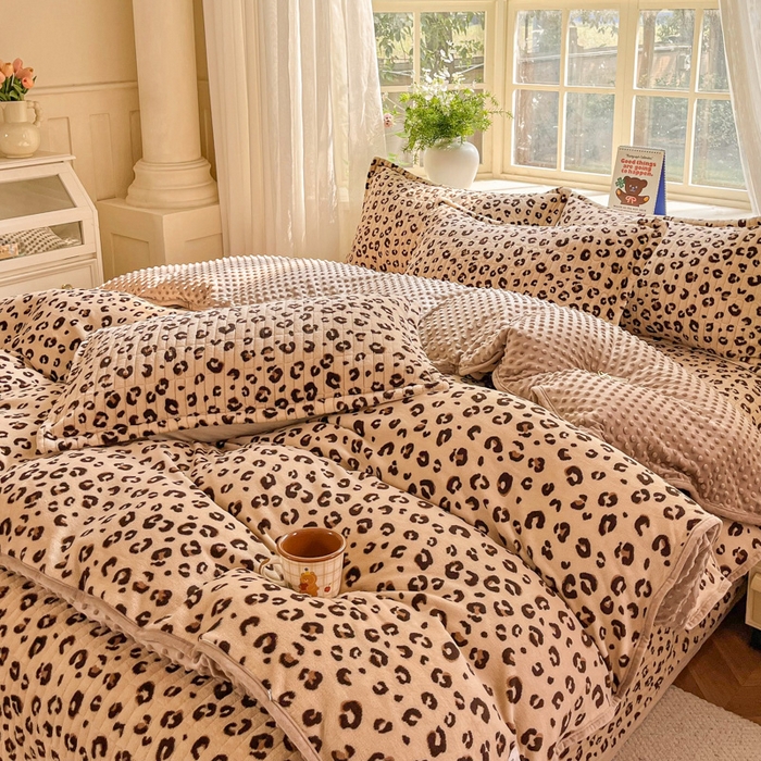 91家纺网 家纺一手货源 找家纺 （总）尚美家纺 2025冬季新品豆豆绒高克重床盖被套四件套