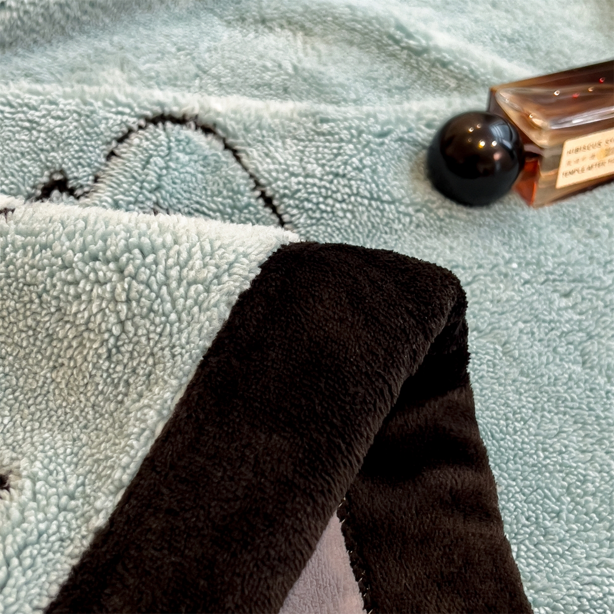 91家纺网 家纺一手货源 找家纺 叠派家纺 2025新款A类高克重云暮绒床笠款四件套(跨境专供首选）提供买家秀 云暮绒min床笠四件套-云朵蓝