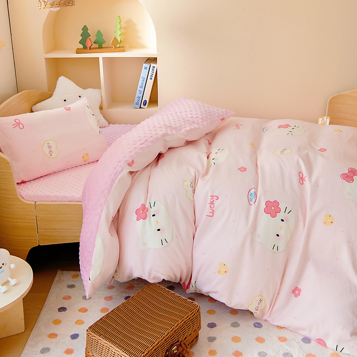 91家纺网 家纺一手货源 找家纺 （总）鱼宝 2025新款可拆洗全棉豆豆被套被芯