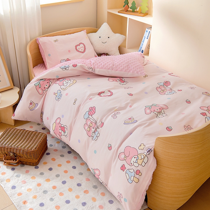 91家纺网 家纺一手货源 找家纺 （总）鱼宝 2025新款可拆洗全棉豆豆被套被芯