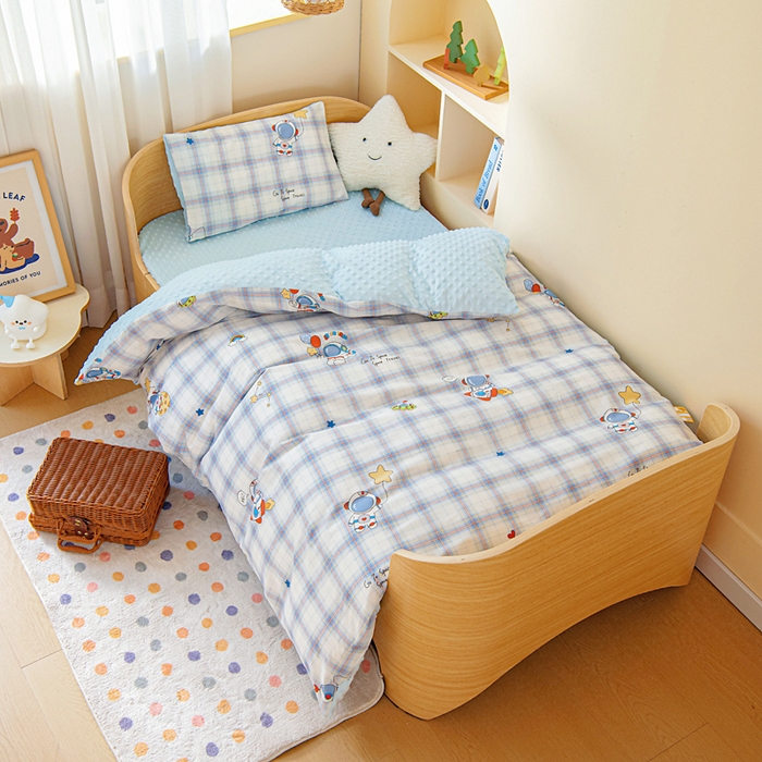 91家纺网 家纺一手货源 找家纺 （总）鱼宝 2025新款可拆洗全棉豆豆被套被芯