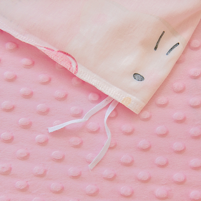 91家纺网 家纺一手货源 找家纺 鱼宝 2025新款可拆洗全棉豆豆被套被芯 安妮猫