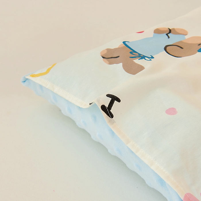 91家纺网 家纺一手货源 找家纺 鱼宝 2025新款可拆洗全棉豆豆被套被芯 波点狗狗