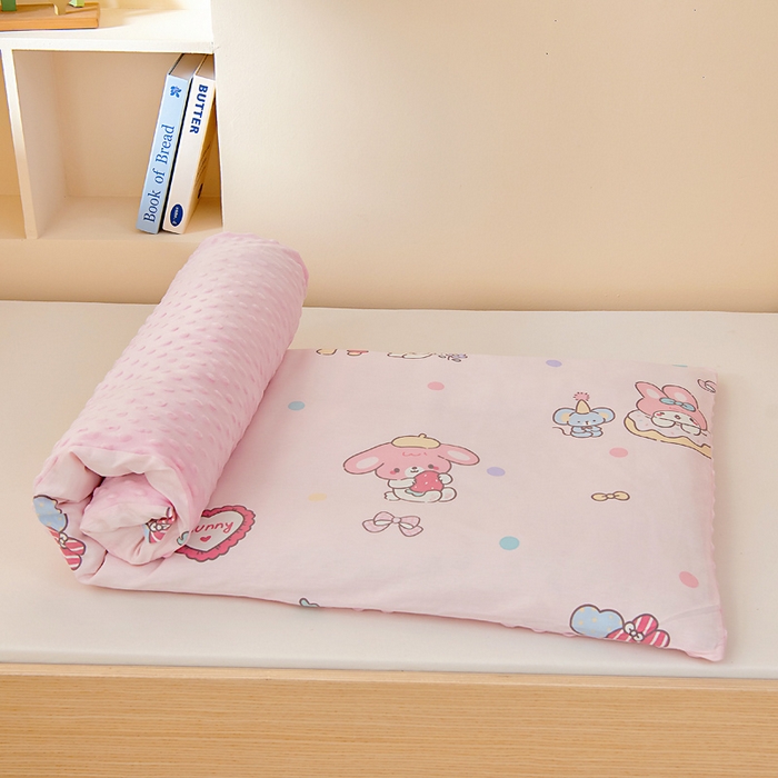 91家纺网 家纺一手货源 找家纺 鱼宝 2025新款可拆洗全棉豆豆被套被芯 可乐贝儿