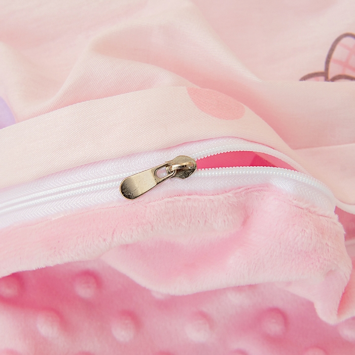 91家纺网 家纺一手货源 找家纺 鱼宝 2025新款可拆洗全棉豆豆被套被芯 可乐贝儿