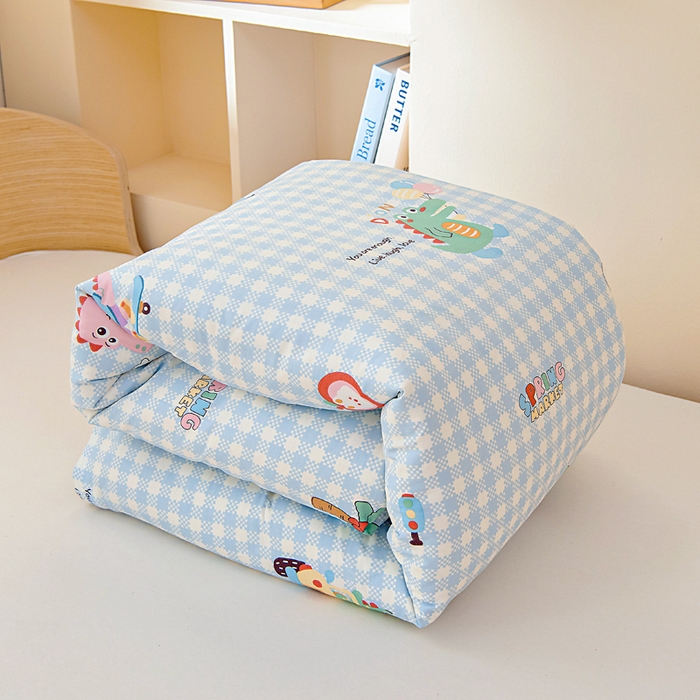 91家纺网 家纺一手货源 找家纺 鱼宝 2025新款可拆洗全棉豆豆被套被芯 恐龙家族