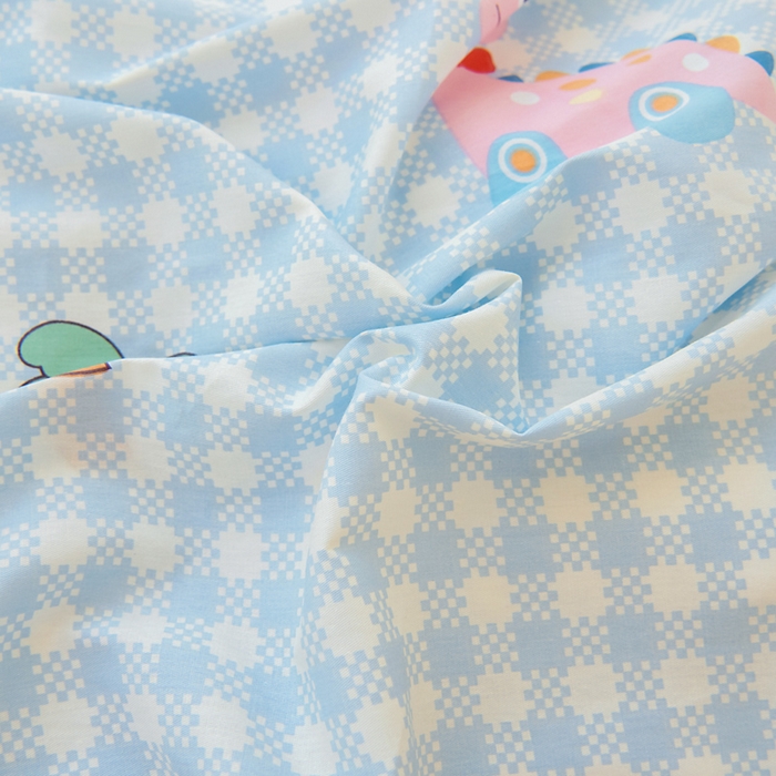 91家纺网 家纺一手货源 找家纺 鱼宝 2025新款可拆洗全棉豆豆被套被芯 恐龙家族