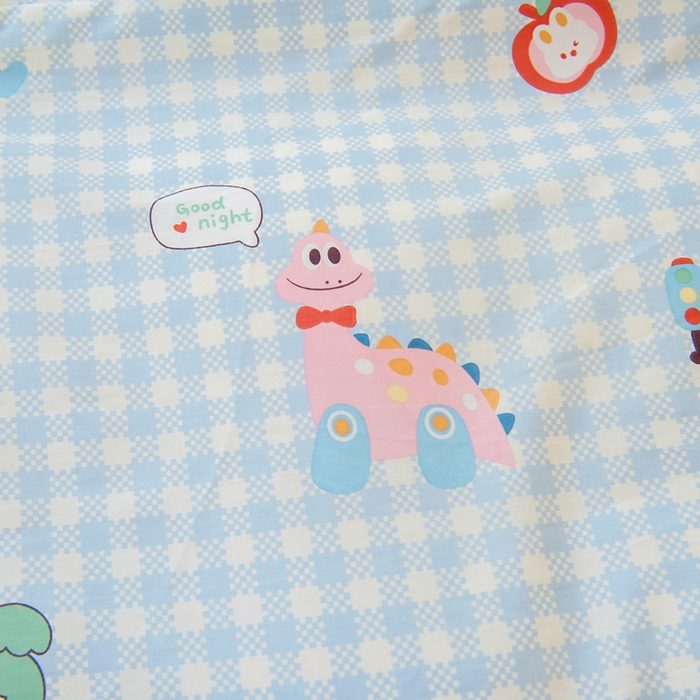 91家纺网 家纺一手货源 找家纺 鱼宝 2025新款可拆洗全棉豆豆被套被芯 恐龙家族