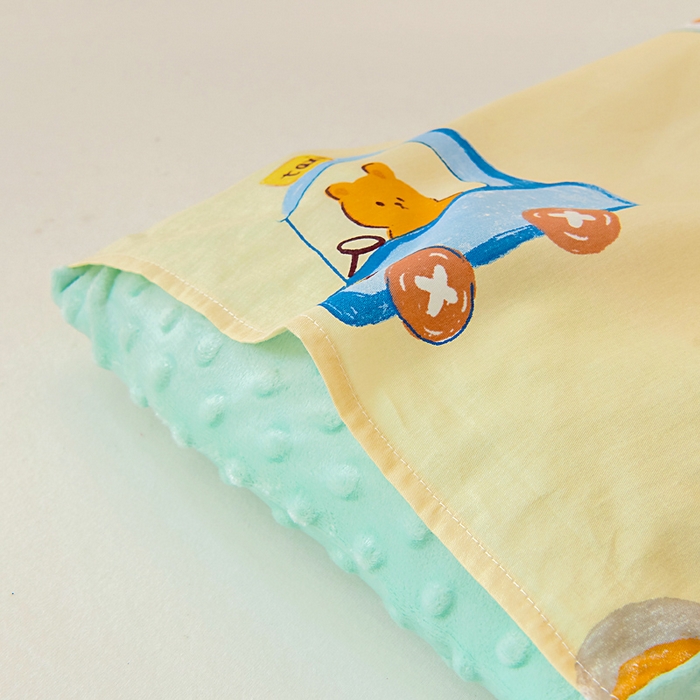 91家纺网 家纺一手货源 找家纺 鱼宝 2025新款可拆洗全棉豆豆被套被芯 汽车乐园