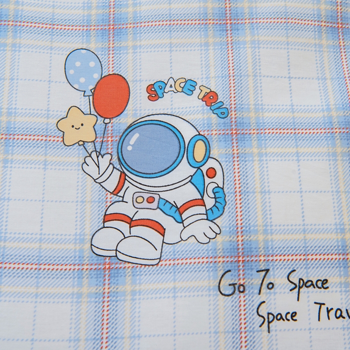 91家纺网 家纺一手货源 找家纺 鱼宝 2025新款可拆洗全棉豆豆被套被芯 星星宇航