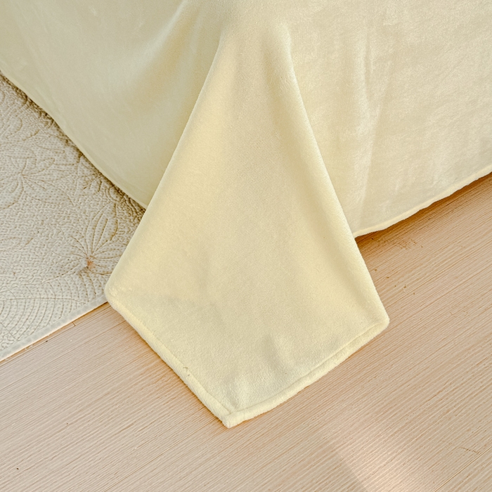 91家纺网 家纺一手货源 找家纺 瑞钰 2025新款韩版花边牛奶绒四件套 代表月亮