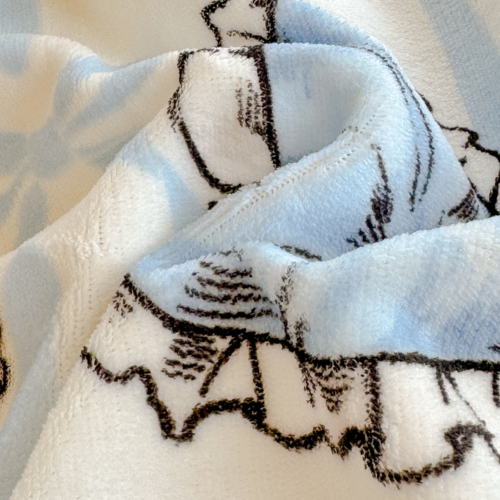 91家纺网 家纺一手货源 找家纺 瑞钰 2025新款韩版花边牛奶绒四件套 少女猫咪