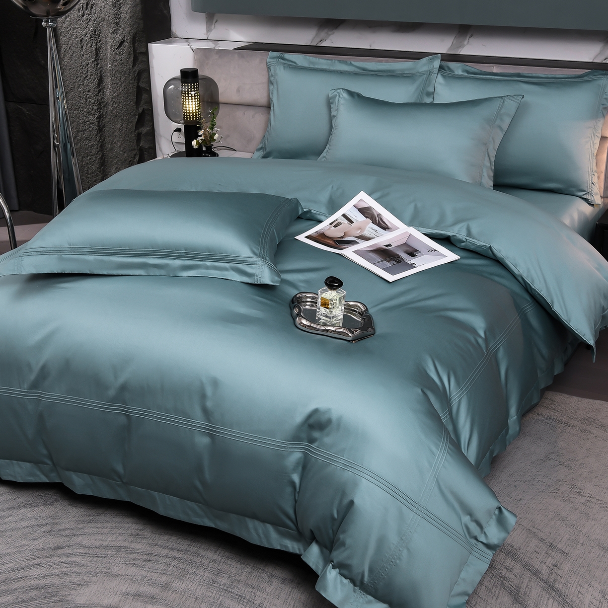 91家纺网 家纺一手货源 找家纺 （总）润淳家居 2025新款100支新疆长绒棉四件套纯棉四件套全棉四件套