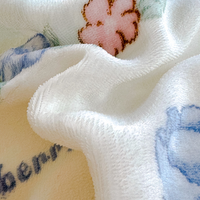 91家纺网 家纺一手货源 找家纺 瑞钰 2025新款韩版花边牛奶绒四件套 小兔故事会