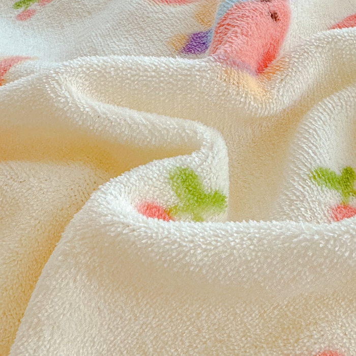 91家纺网 家纺一手货源 找家纺 瑞钰 2025新款韩版花边牛奶绒四件套 小兔乐园