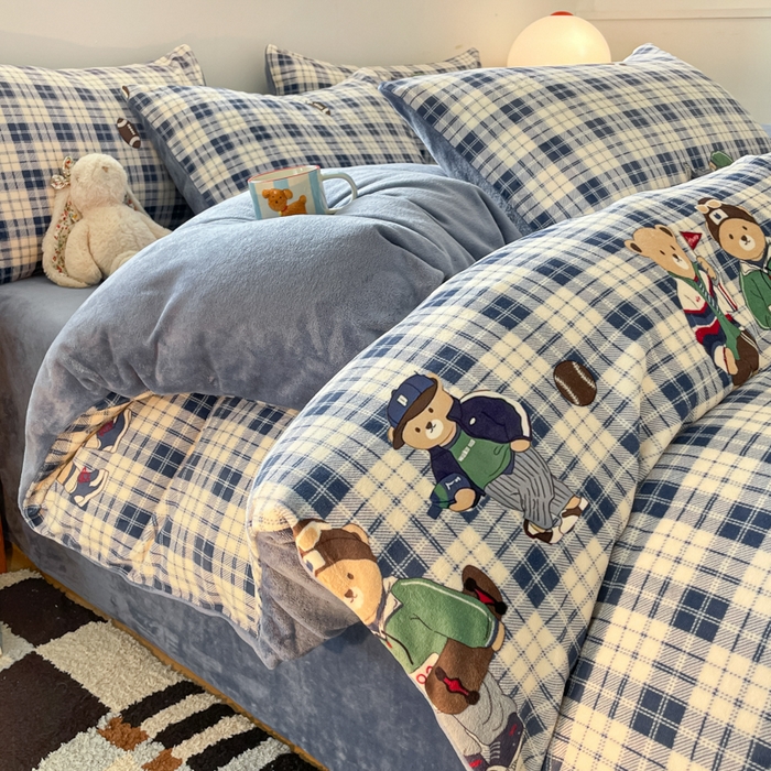 91家纺网 家纺一手货源 找家纺 （总）瑞钰 2025新款A类加厚牛奶绒印花四件套