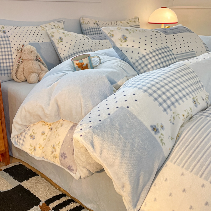 91家纺网 家纺一手货源 找家纺 （总）瑞钰 2025新款A类加厚牛奶绒印花四件套