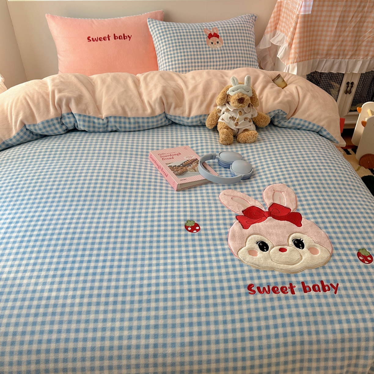 91家纺网 家纺一手货源 找家纺 （总）瑞钰 2025新款亲肤保暖牛奶绒四件套