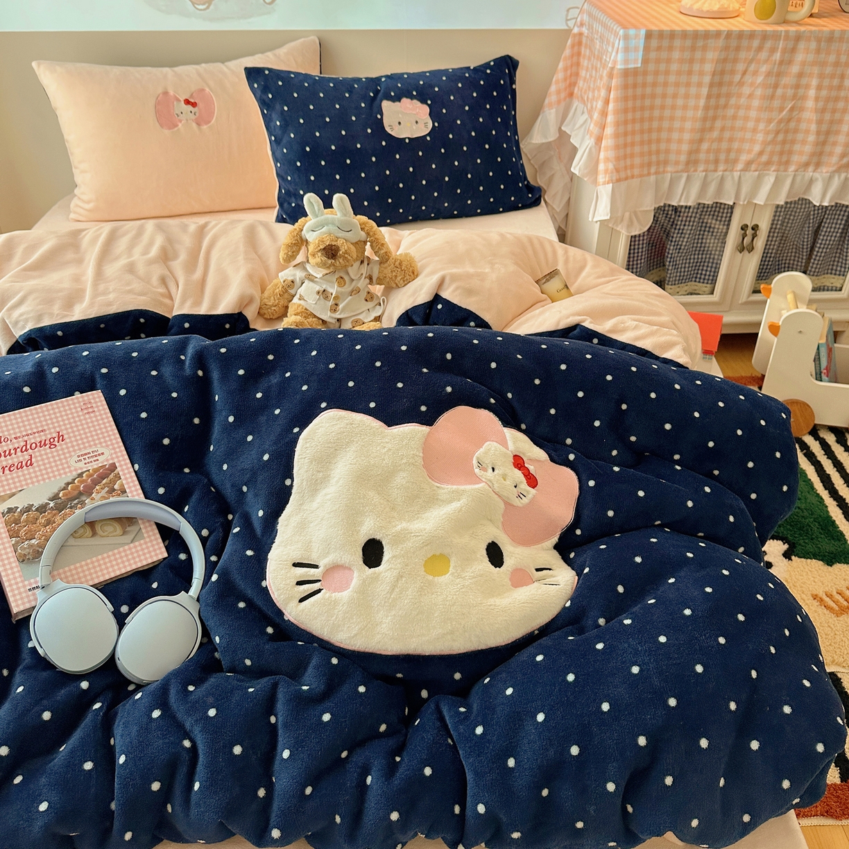 91家纺网 家纺一手货源 找家纺 （总）瑞钰 2025新款亲肤保暖牛奶绒四件套