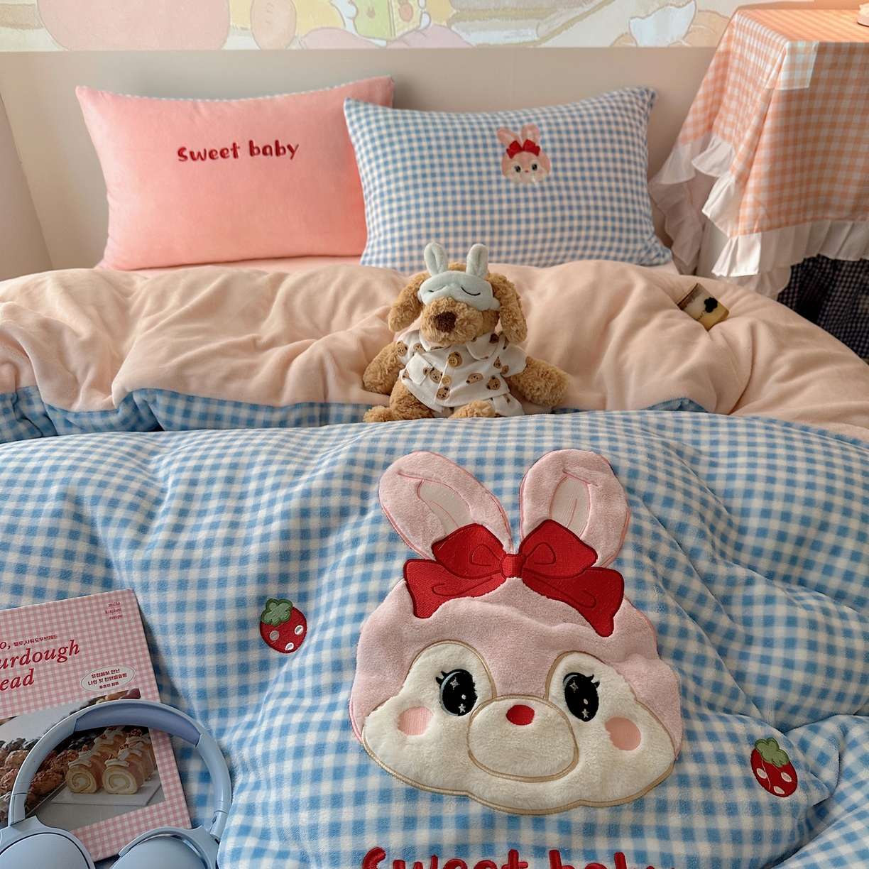 91家纺网 家纺一手货源 找家纺 瑞钰 2025新款亲肤保暖牛奶绒四件套 菲菲公主