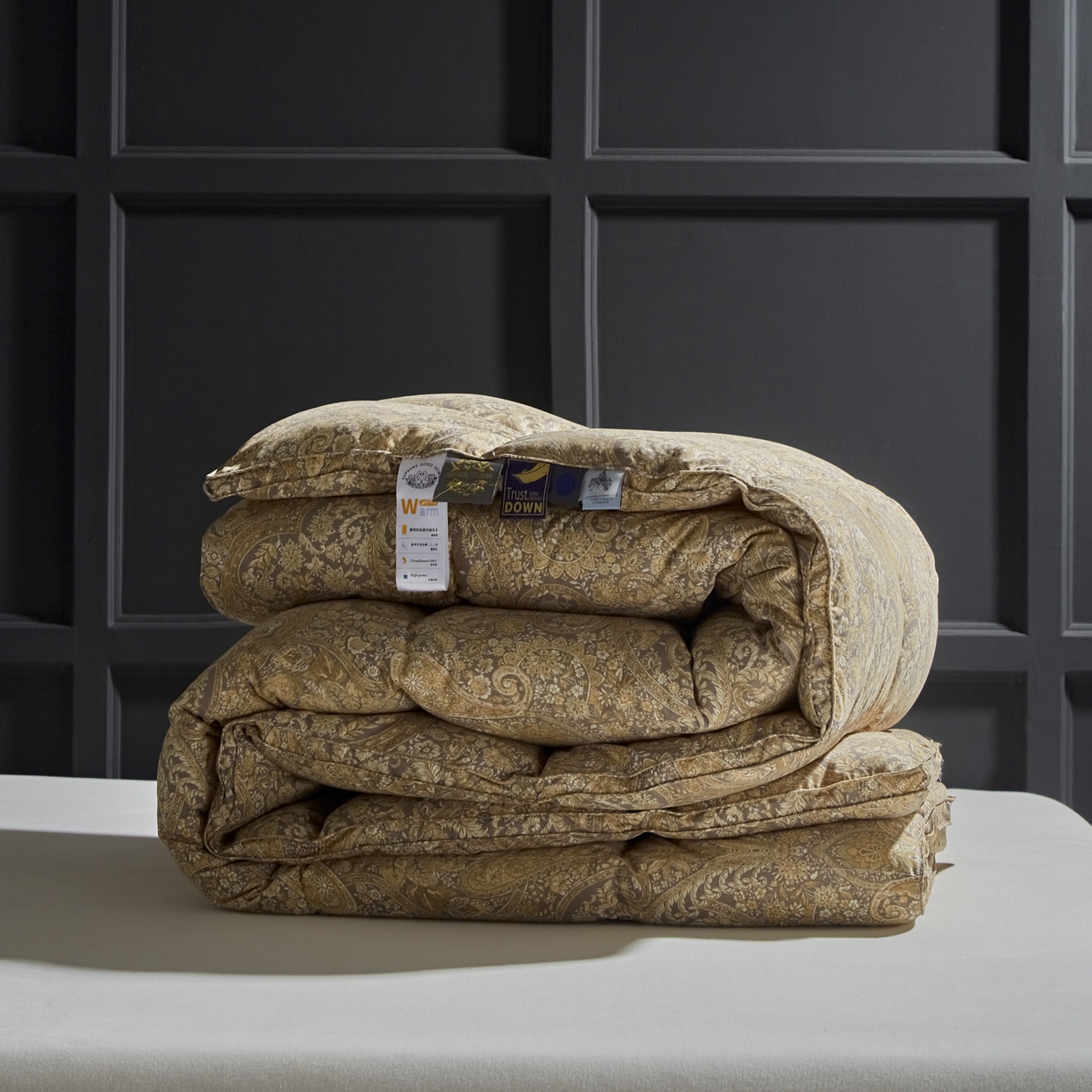 91家纺网 家纺一手货源 找家纺 暖羽屋羽绒馆 2025新款95白鸭绒被芯鸭绒被子2米春秋被双人冬被2米床品磨毛糯棉 遇见