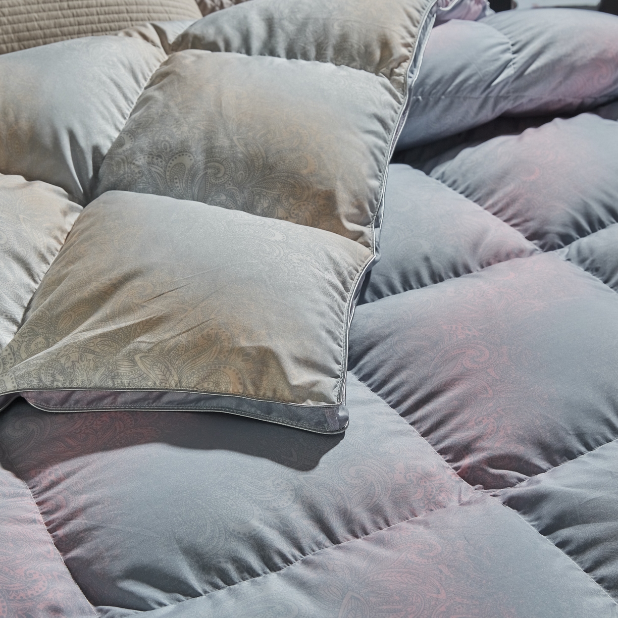 91家纺网 家纺一手货源 找家纺 暖羽屋羽绒馆 2025新款95白鸭绒被芯鸭绒被子2米春秋被双人冬被2米床品磨毛糯棉 云梦