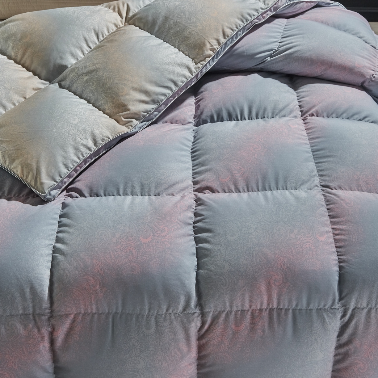 91家纺网 家纺一手货源 找家纺 暖羽屋羽绒馆 2025新款95白鸭绒被芯鸭绒被子2米春秋被双人冬被2米床品磨毛糯棉 云梦