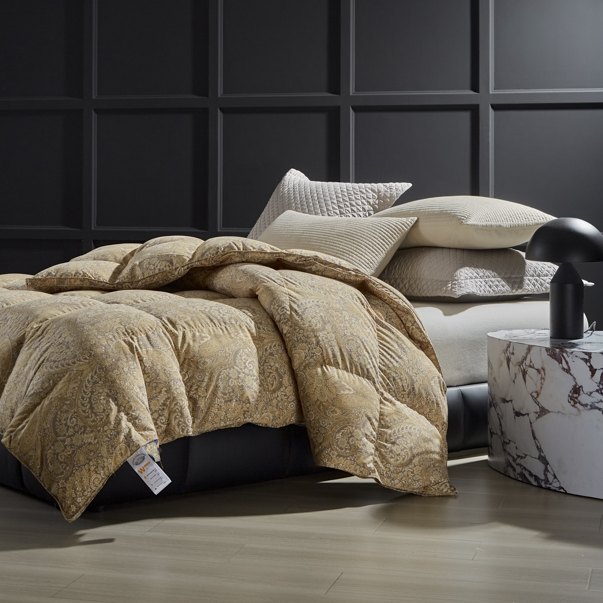 91家纺网 家纺一手货源 找家纺 暖羽屋羽绒馆 2025新款95白鸭绒被芯鸭绒被子2米春秋被双人冬被2米床品磨毛糯棉 遇见