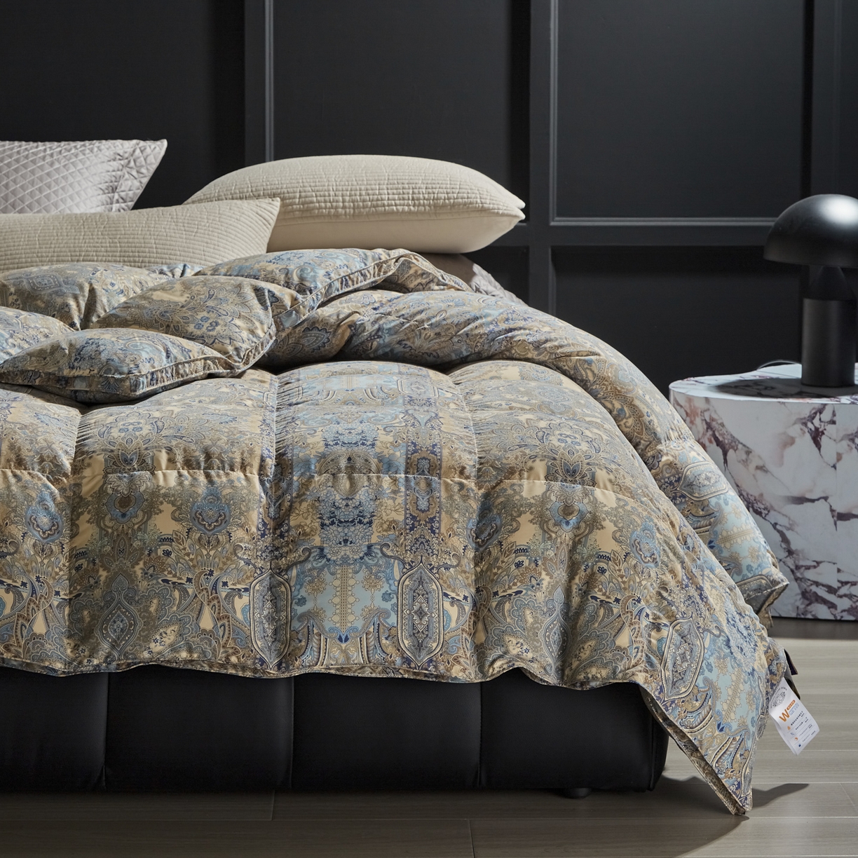 91家纺网 家纺一手货源 找家纺 暖羽屋羽绒馆 2025新款95白鸭绒被芯鸭绒被子2米春秋被双人冬被2米床品磨毛糯棉 初晴