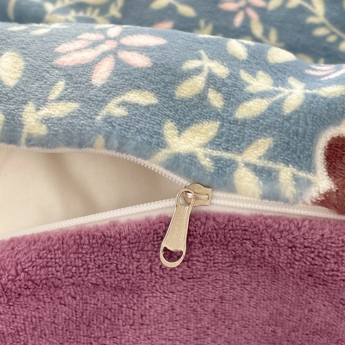 91家纺网 家纺一手货源 找家纺 瑞钰 2025新款A类加厚牛奶绒印花四件套 背带兔