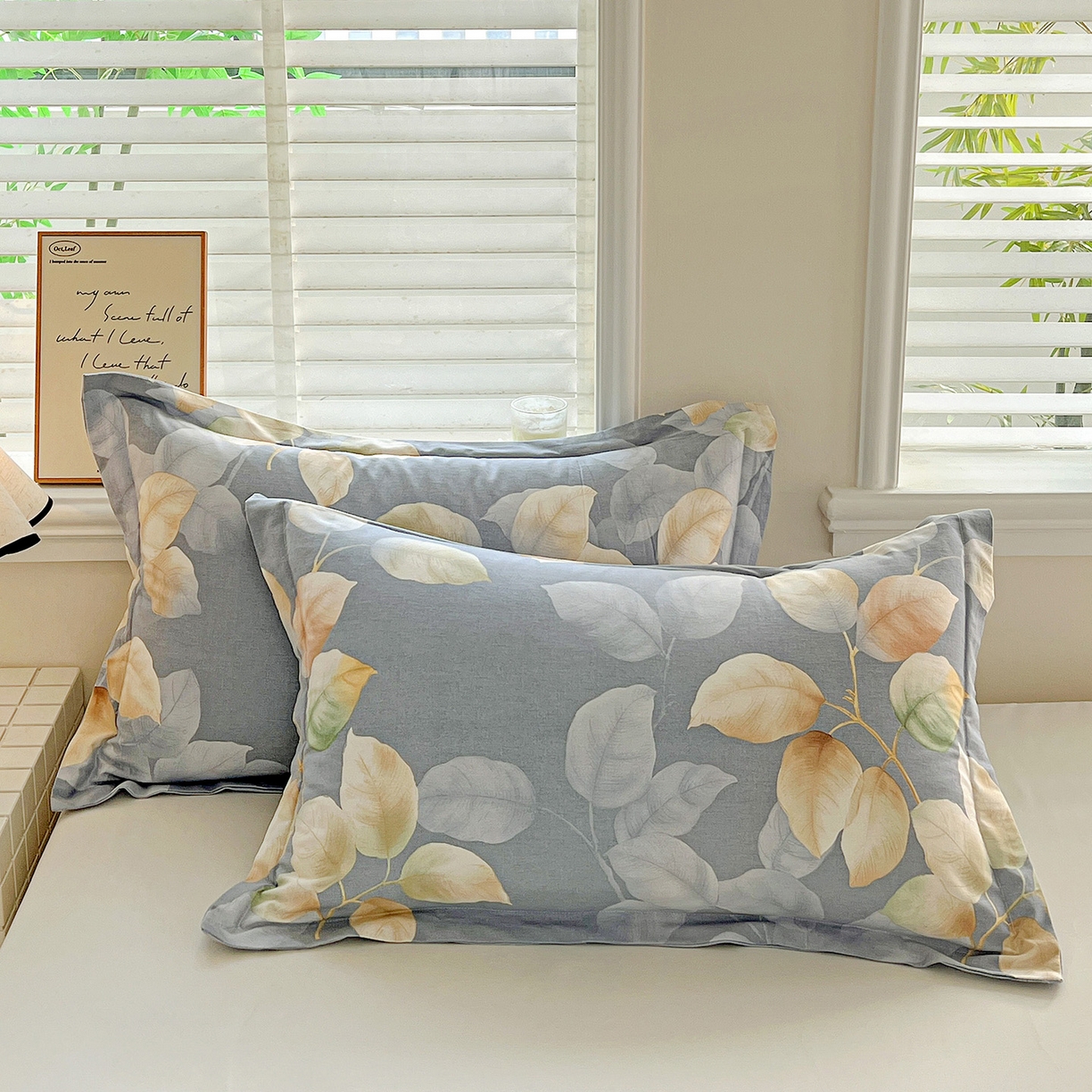 91家纺网 家纺一手货源 找家纺 （总）依庭 2025新款高克重全棉纯棉磨毛印花单枕套