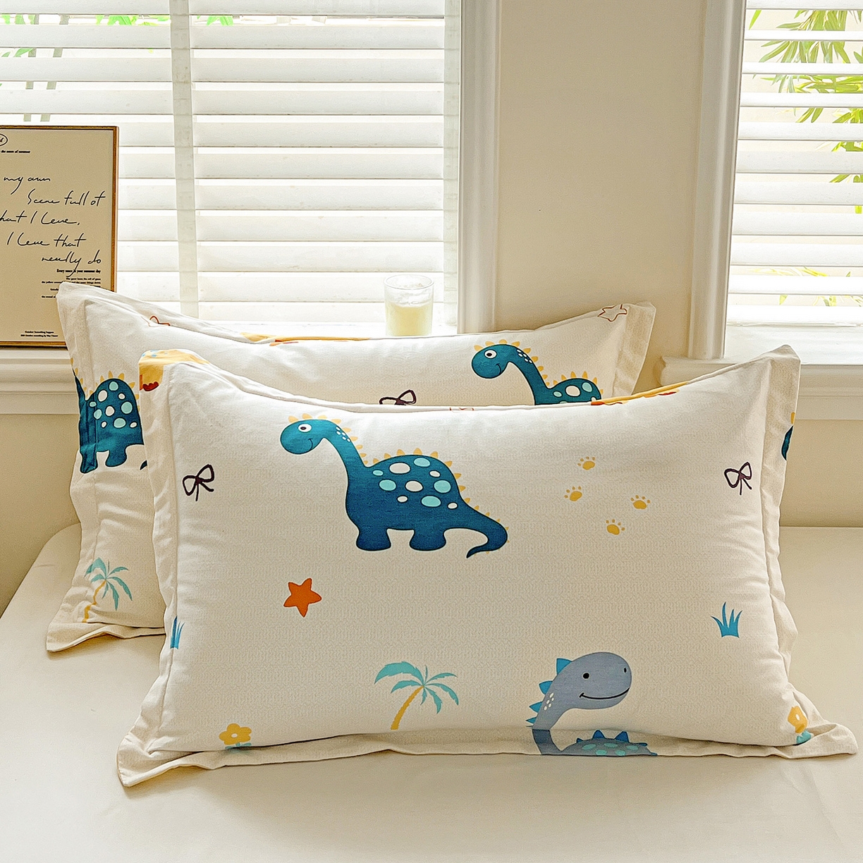 91家纺网 家纺一手货源 找家纺 （总）依庭 2025新款高克重全棉纯棉磨毛印花单枕套