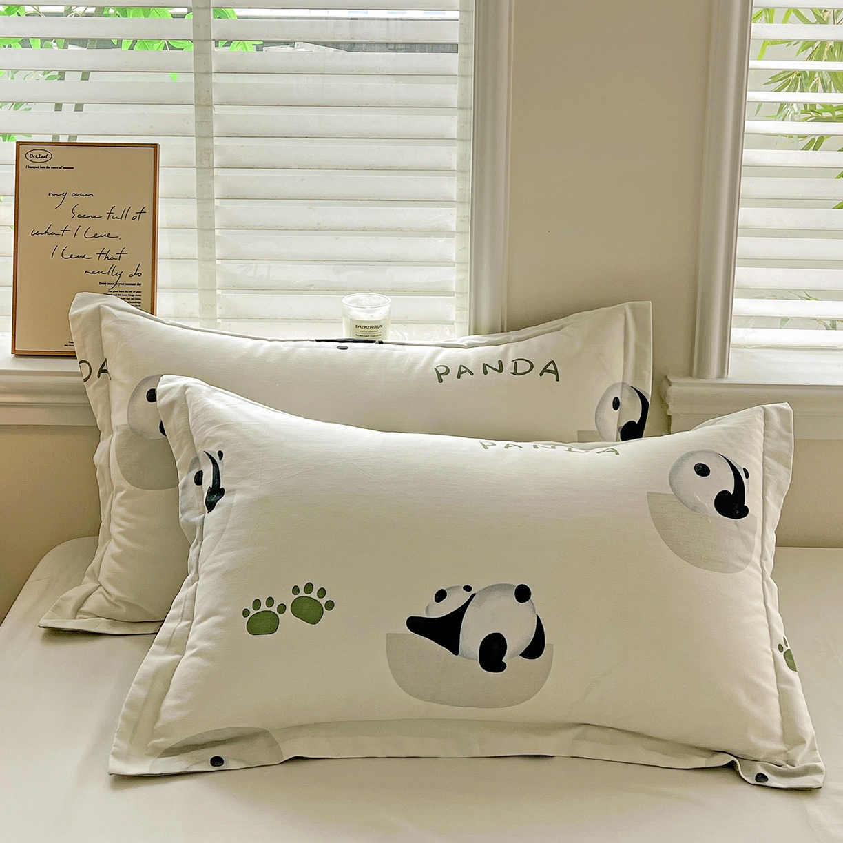 91家纺网 家纺一手货源 找家纺 （总）依庭 2025新款高克重全棉纯棉磨毛印花单枕套