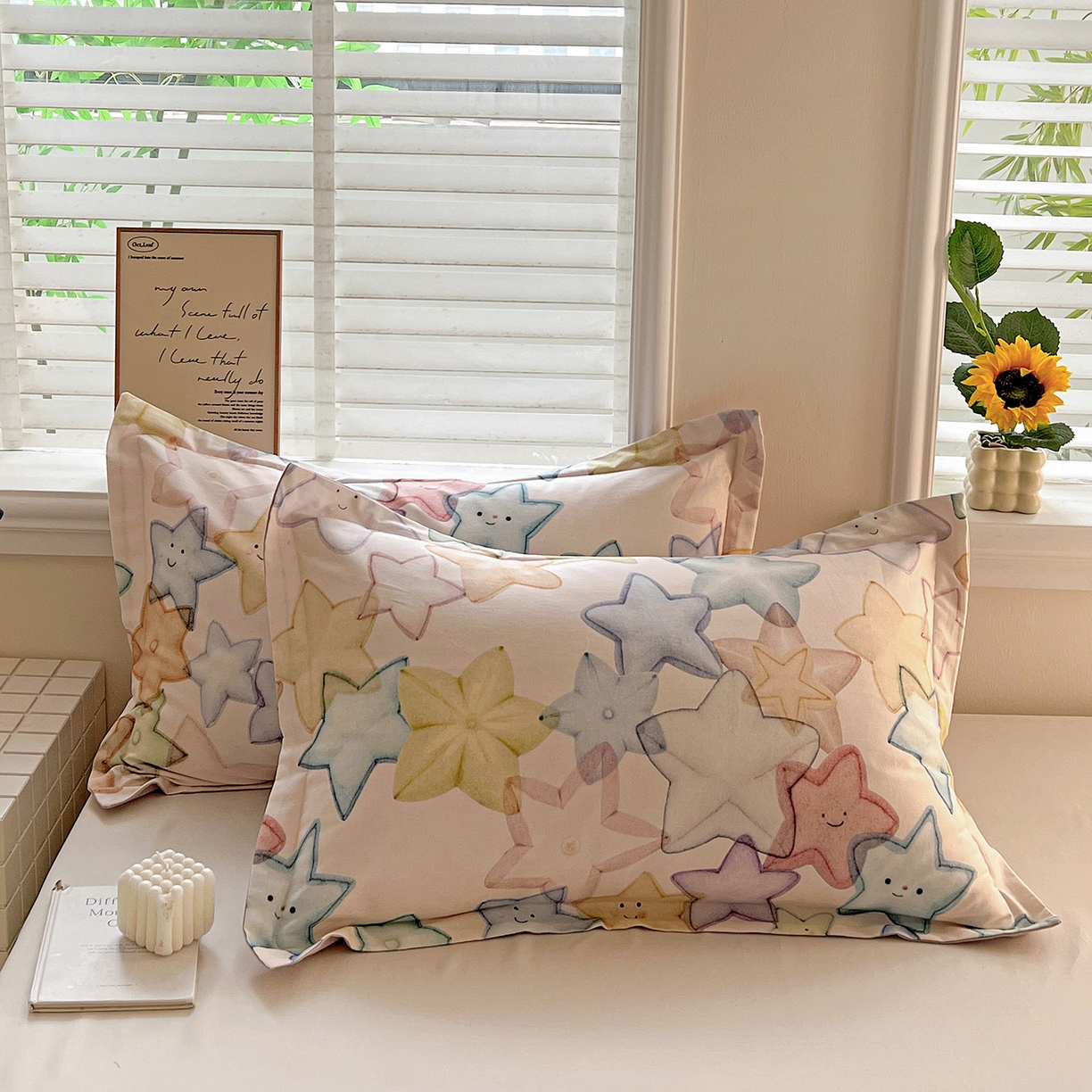 91家纺网 家纺一手货源 找家纺 （总）依庭 2025新款高克重全棉纯棉磨毛印花单枕套