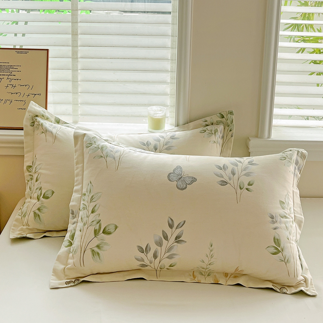 91家纺网 家纺一手货源 找家纺 （总）依庭 2025新款高克重全棉纯棉磨毛印花单枕套