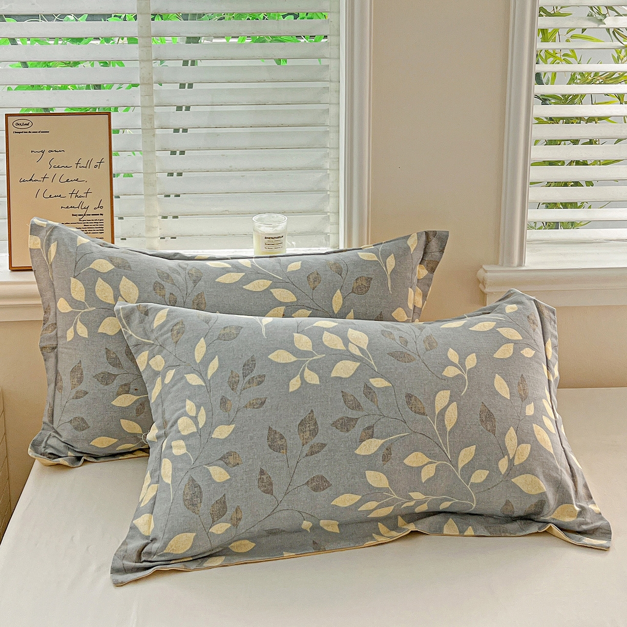 91家纺网 家纺一手货源 找家纺 （总）依庭 2025新款高克重全棉纯棉磨毛印花单枕套