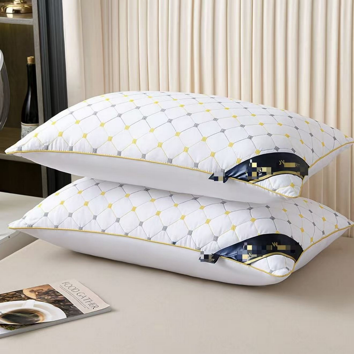 91家纺网 家纺一手货源 找家纺 （总）云眠枕芯 2025新款单边满天星枕头枕芯 