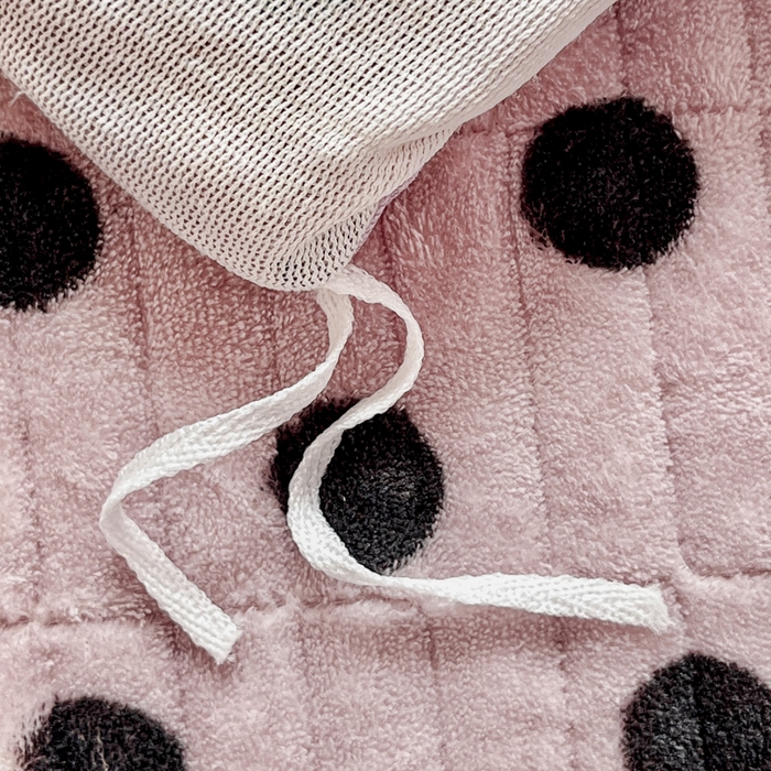 91家纺网 家纺一手货源 找家纺 尚美家纺 2025冬季新品豆豆绒高克重床盖被套四件套 小波点肉色