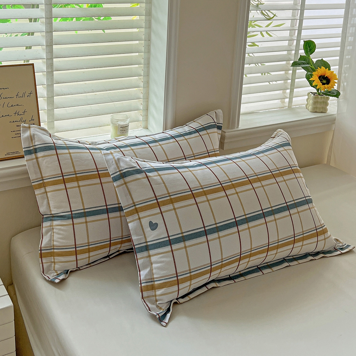 91家纺网 家纺一手货源 找家纺 依庭 2025新款高克重全棉纯棉磨毛印花单枕套 帕比