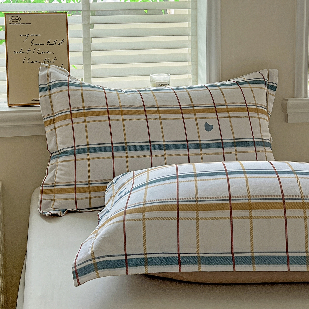 91家纺网 家纺一手货源 找家纺 依庭 2025新款高克重全棉纯棉磨毛印花单枕套 帕比