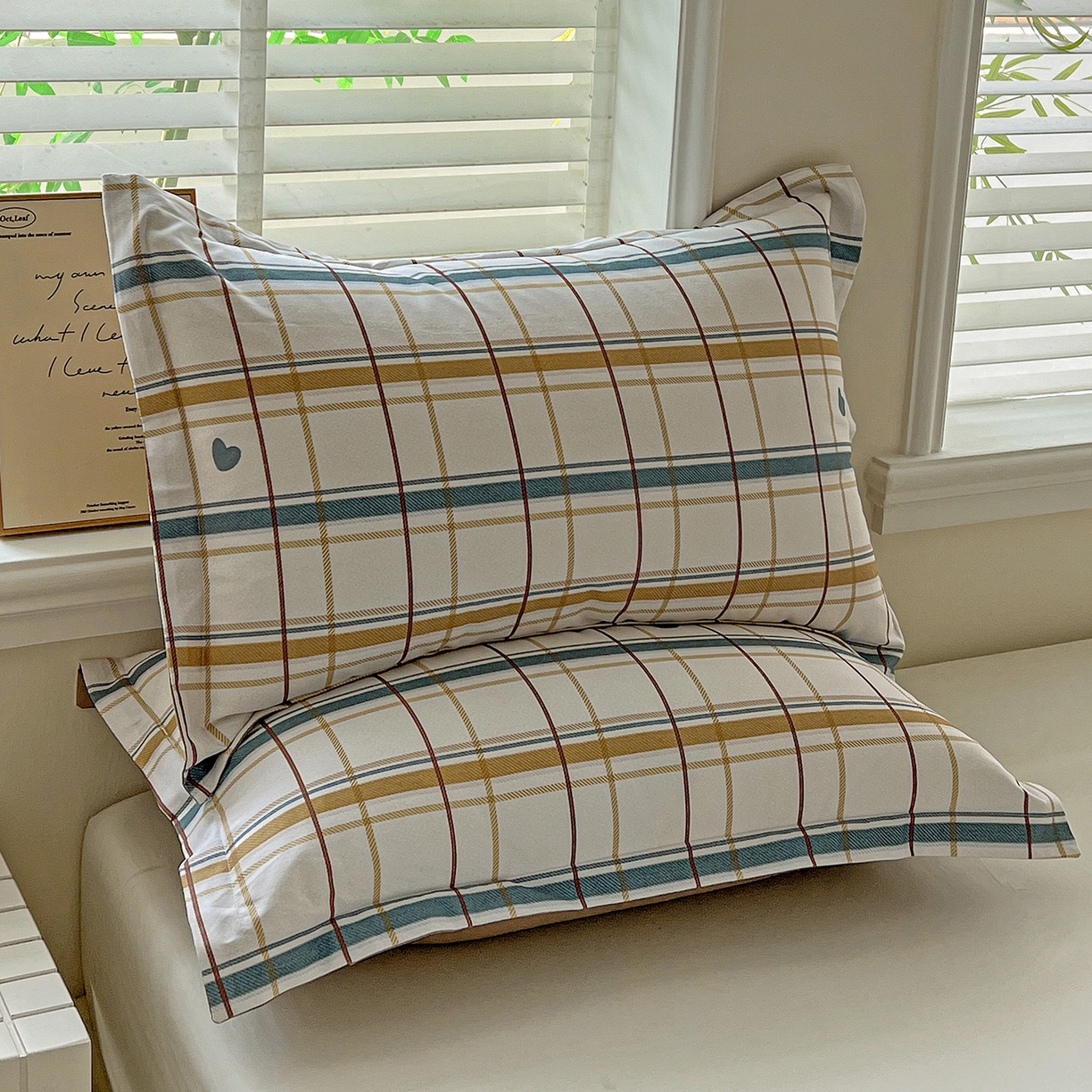 91家纺网 家纺一手货源 找家纺 依庭 2025新款高克重全棉纯棉磨毛印花单枕套 帕比