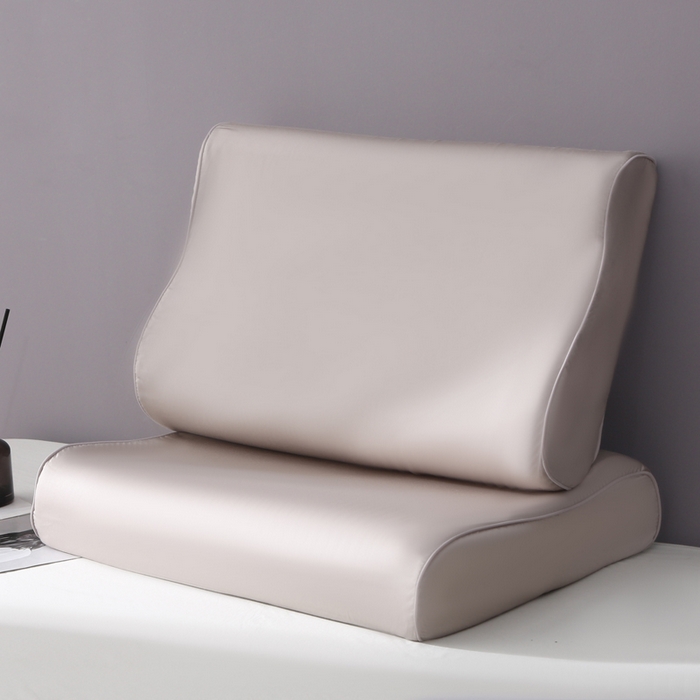 91家纺网 家纺一手货源 找家纺 凯森家纺 兰精天丝乳胶枕套记忆枕枕芯套一对30x50cm儿童35x55cm夏季冰丝蚕丝40x60记忆枕专用 100%莱赛尔天丝-椰子灰