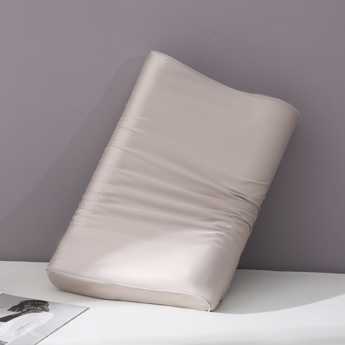 91家纺网 家纺一手货源 找家纺 凯森家纺 兰精天丝乳胶枕套记忆枕枕芯套一对30x50cm儿童35x55cm夏季冰丝蚕丝40x60记忆枕专用 100%莱赛尔天丝-椰子灰