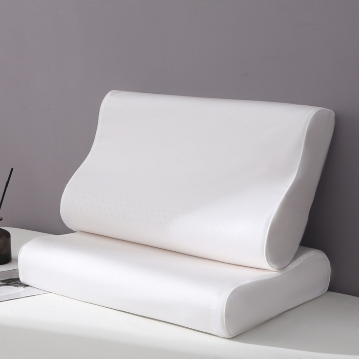 91家纺网 家纺一手货源 找家纺 凯森家纺 兰精天丝乳胶枕套记忆枕枕芯套一对30x50cm儿童35x55cm夏季冰丝蚕丝40x60记忆枕专用 100%莱赛尔天丝-奶油白