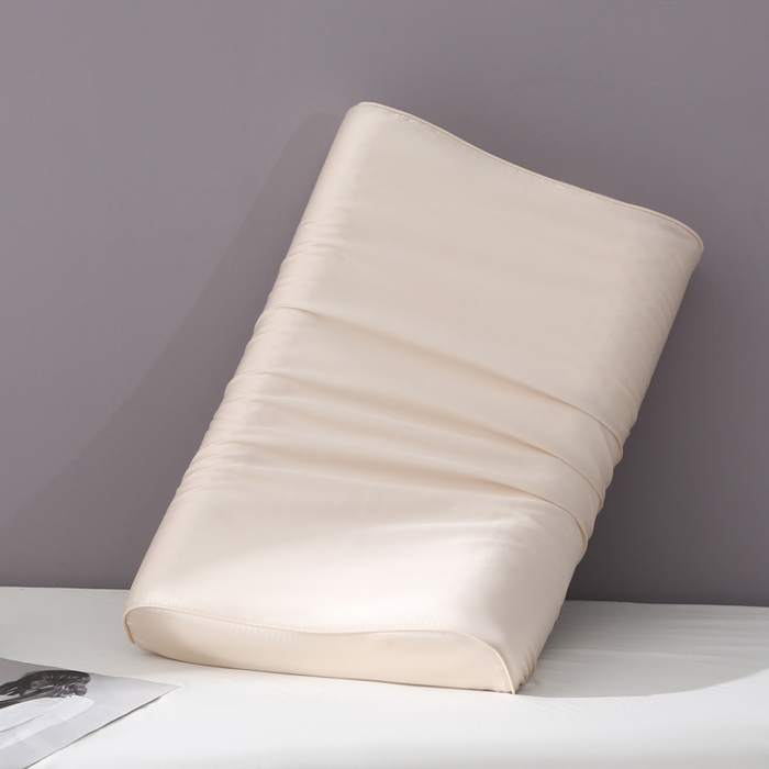 91家纺网 家纺一手货源 找家纺 凯森家纺 兰精天丝乳胶枕套记忆枕枕芯套一对30x50cm儿童35x55cm夏季冰丝蚕丝40x60记忆枕专用 100%莱赛尔天丝-珍珠白