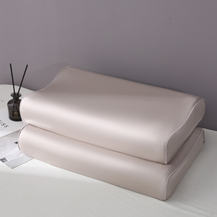 91家纺网 家纺一手货源 找家纺 凯森家纺 兰精天丝乳胶枕套记忆枕枕芯套一对30x50cm儿童35x55cm夏季冰丝蚕丝40x60记忆枕专用 100%莱赛尔天丝-椰子灰