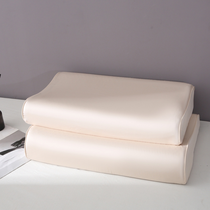 91家纺网 家纺一手货源 找家纺 凯森家纺 兰精天丝乳胶枕套记忆枕枕芯套一对30x50cm儿童35x55cm夏季冰丝蚕丝40x60记忆枕专用 100%莱赛尔天丝-珍珠白