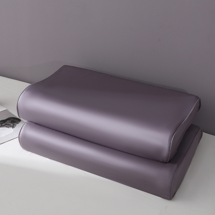 91家纺网 家纺一手货源 找家纺 凯森家纺 兰精天丝乳胶枕套记忆枕枕芯套一对30x50cm儿童35x55cm夏季冰丝蚕丝40x60记忆枕专用 100%莱赛尔天丝-拿铁灰